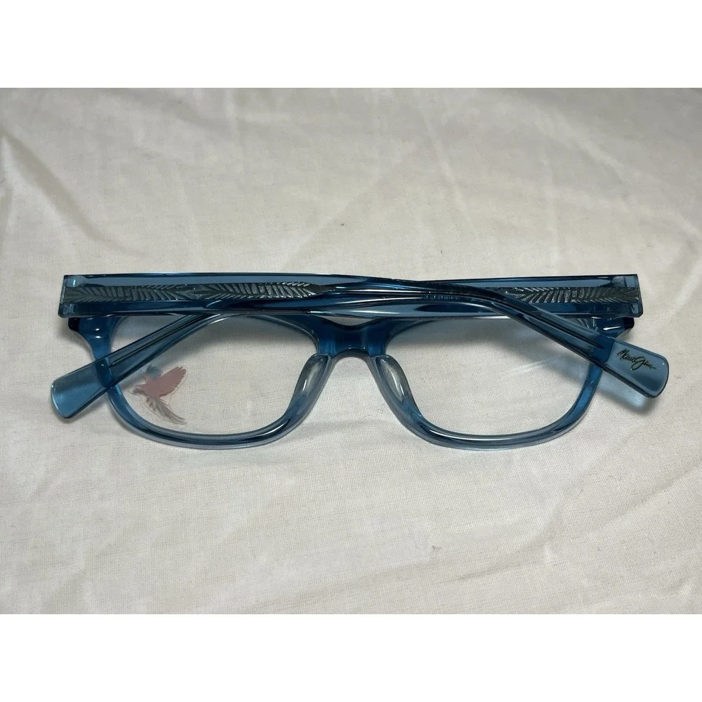 Maui Jim Eyeglasses MJO 2203-76PF Translucent Blue Frames‎ silver Core 51-17-143